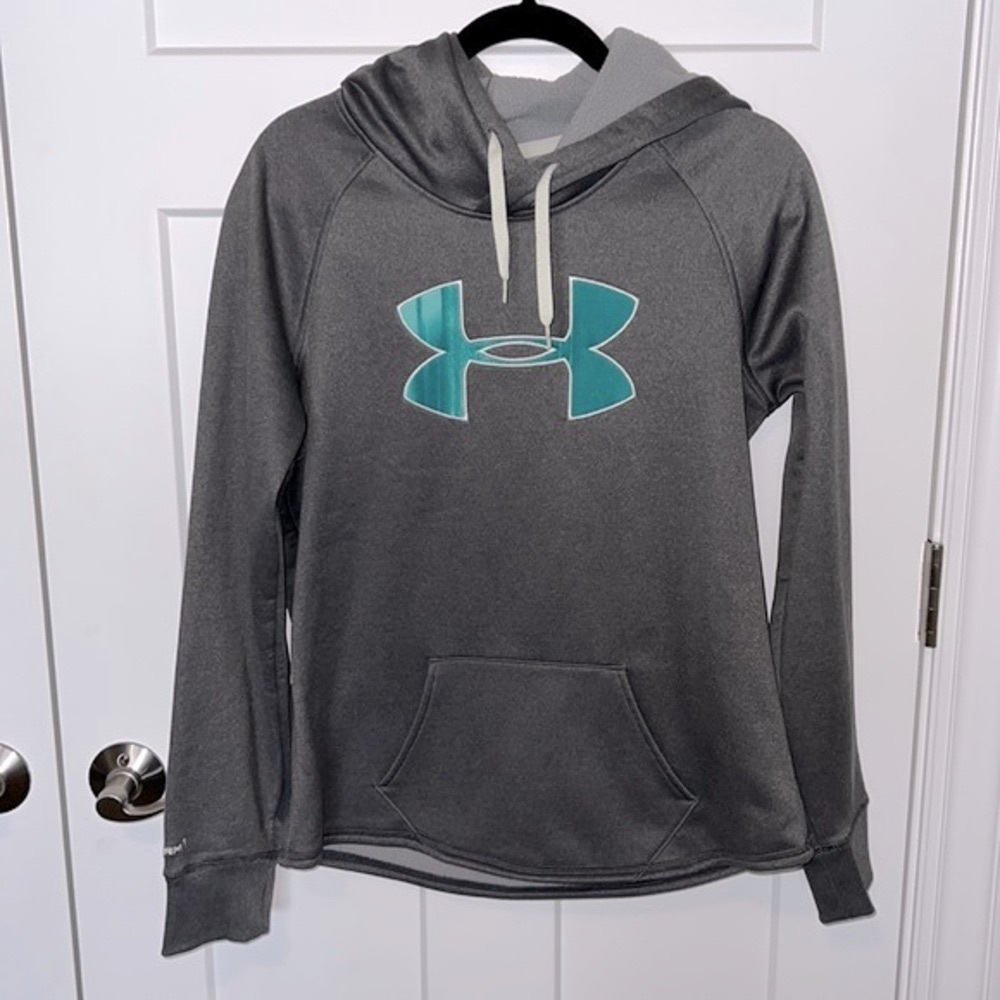 Grey UA Logo Hoodie